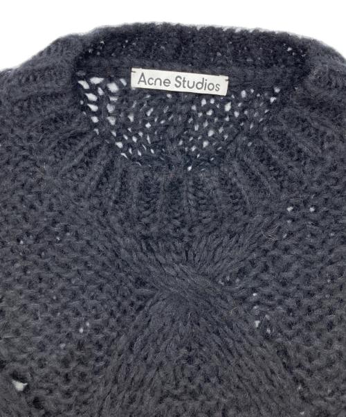 Acne studios（アクネ ストゥディオズ）Acne studios (アクネ ストゥディオス) モヘヤ混ローゲージニット ブラック サイズ:Sの古着・服飾アイテム