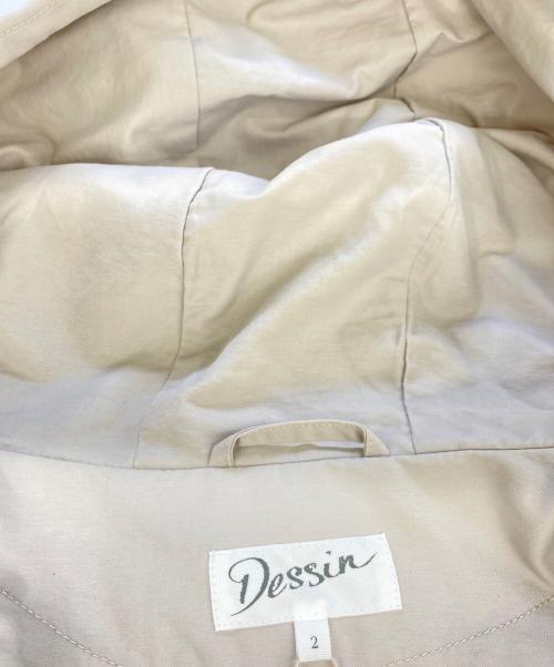 Dessin（デッサン）Dessin (デッサン) ライナー付フーデッドコート グレー サイズ:2 未使用品の古着・服飾アイテム