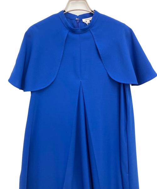 ENFOLD（エンフォルド）ENFOLD (エンフォルド) CAPEWAVE DRESS ブルー サイズ:36の古着・服飾アイテム