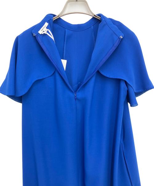 ENFOLD（エンフォルド）ENFOLD (エンフォルド) CAPEWAVE DRESS ブルー サイズ:36の古着・服飾アイテム