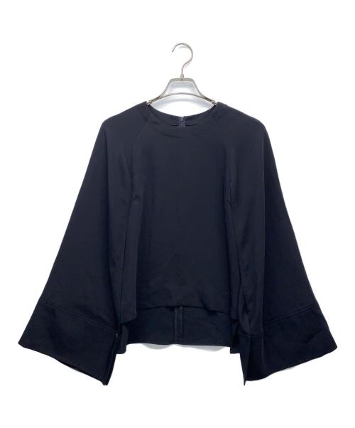 Noble（ノーブル）Noble (ノーブル) カラーレスケープスリーブブラウス ネイビー サイズ:‐の古着・服飾アイテム