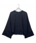 Noble（ノーブル）の古着「カラーレスケープスリーブブラウス」｜ネイビー