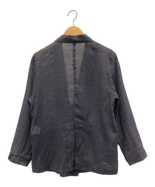 stola.（ストラ）stola. (ストラ) リネンジャケット グレー サイズ:36の古着・服飾アイテム