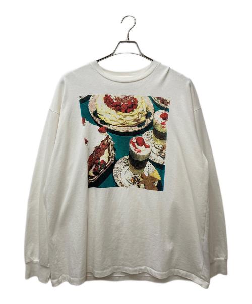 LEVI'S VINTAGE CLOTHING（リーバイス ビンテージ クロージング）LEVI'S VINTAGE CLOTHING (リーバイス ビンテージ クロージング) ロングスリーブプリントカットソー ホワイト サイズ:Lの古着・服飾アイテム