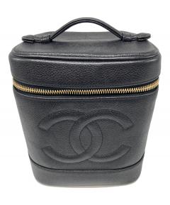 中古・古着通販】CHANEL (シャネル) キャビアスキン バニティバッグ