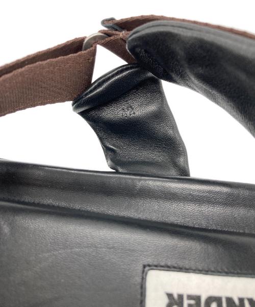 JIL SANDER（ジルサンダー）JIL SANDER (ジルサンダー) クロスストラップサンダル ブラウン×ブラック サイズ:42の古着・服飾アイテム