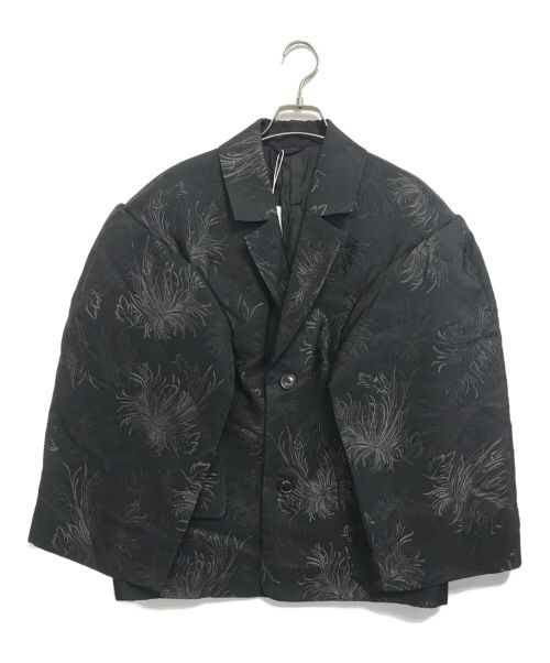 TOGA ARCHIVES（トーガアーカイブス）TOGA ARCHIVES (トーガアーカイブス) Polyester jacquard wide jacket ブラック サイズ:36 未使用品の古着・服飾アイテム