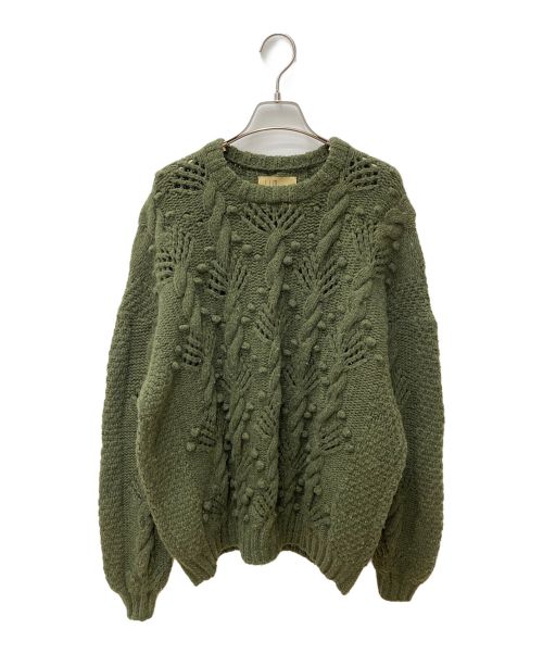 J.J.Mercer（ジェイジェイ・マーサー）J.J.Mercer (ジェイジェイ・マーサー) RHC Ron Herman (アールエイチシー ロンハーマン) Alan Knit グリーン サイズ:Fの古着・服飾アイテム