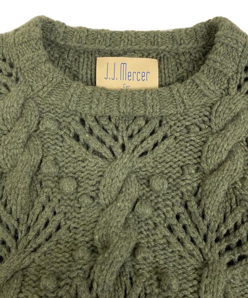 J.J.Mercer（ジェイジェイ・マーサー）J.J.Mercer (ジェイジェイ・マーサー) RHC Ron Herman (アールエイチシー ロンハーマン) Alan Knit グリーン サイズ:Fの古着・服飾アイテム