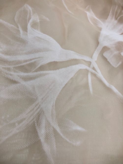 acka（エーシーケーエー）acka (エーシーケーエー) オーガンジーシースルーブラウス ベージュ サイズ:Fの古着・服飾アイテム