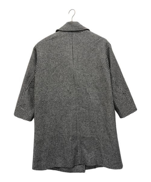 Plage（プラージュ）Plage (プラージュ) ハウンドトゥース double button コート ブラック サイズ:38の古着・服飾アイテム
