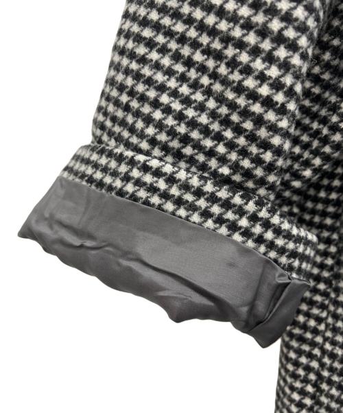 Plage（プラージュ）Plage (プラージュ) ハウンドトゥース double button コート ブラック サイズ:38の古着・服飾アイテム