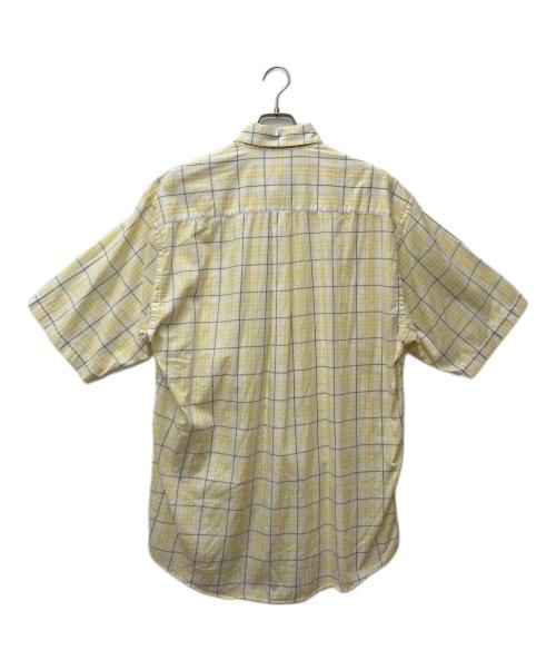 BURBERRY LONDON（バーバリーロンドン）BURBERRY LONDON (バーバリーロンドン) チェックBDシャツ ホワイト×イエロー サイズ:Lの古着・服飾アイテム