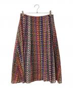 PAUL SMITHポールスミス）の古着「シフォン総柄スカート」｜マルチカラー