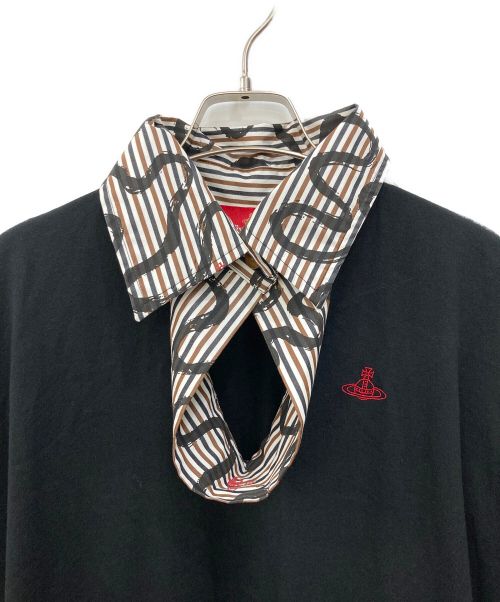 Vivienne Westwood RED LABEL（ヴィヴィアンウエストウッドレッドレーベル）Vivienne Westwood RED LABEL (ヴィヴィアンウエストウッドレッドレーベル) 切替シャツワンピース ブラック サイズ:SIZE00の古着・服飾アイテム