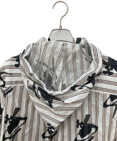 Vivienne Westwood RED LABEL（ヴィヴィアンウエストウッドレッドレーベル）Vivienne Westwood RED LABEL (ヴィヴィアンウエストウッドレッドレーベル) ORB＆BOLTS STRIPEサークルシャツ ホワイト サイズ:SIZE00の古着・服飾アイテム