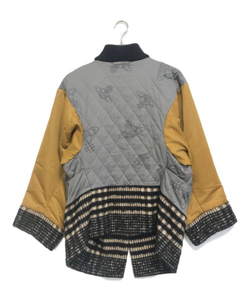 Vivienne Westwood RED LABEL（ヴィヴィアンウエストウッドレッドレーベル）Vivienne Westwood RED LABEL (ヴィヴィアンウエストウッドレッドレーベル) ブロッキング パファージャケット マルチカラー サイズ:00の古着・服飾アイテム
