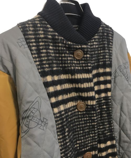 Vivienne Westwood RED LABEL（ヴィヴィアンウエストウッドレッドレーベル）Vivienne Westwood RED LABEL (ヴィヴィアンウエストウッドレッドレーベル) ブロッキング パファージャケット マルチカラー サイズ:00の古着・服飾アイテム