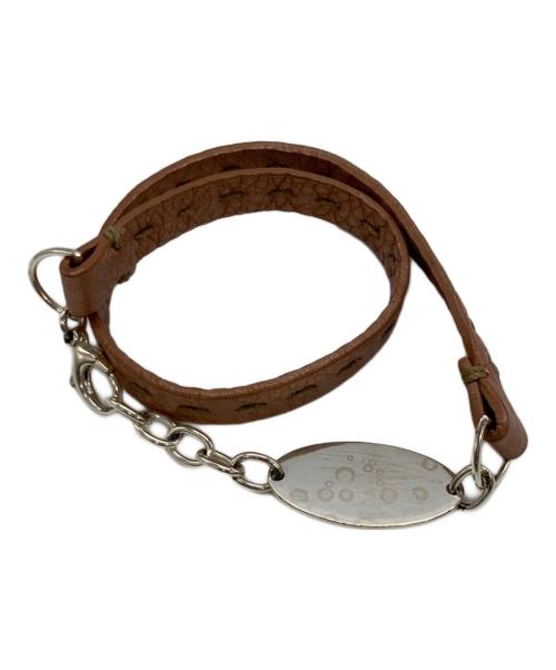 FENDI（フェンディ）FENDI (フェンディ) 2連ブレスレット/チョーカーネックレス ブラウンの古着・服飾アイテム