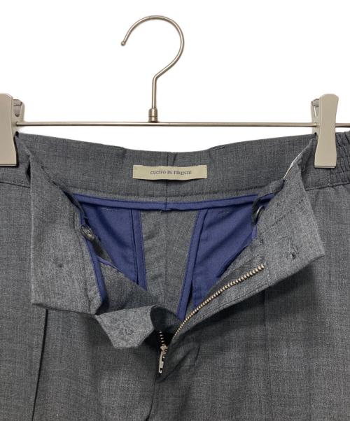 giab's ARCHIVIO（ジャブス アルキヴィオ）giab's ARCHIVIO (ジャブス アルキヴィオ) ノープリーツ ストレッチ ナイロン リラックスパンツ グレー サイズ:42の古着・服飾アイテム