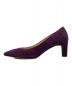 FABIO RUSCONI (ファビオルスコーニ) ポインテッドトゥスウェードパンプス パープル サイズ:37：4000円