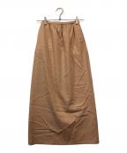 MM6 Maison Margielaエムエムシックスメゾンマルジェラ）の古着「バックスリットスカート」｜ベージュ