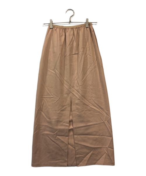 MM6 Maison Margiela（エムエムシックスメゾンマルジェラ）MM6 Maison Margiela (エムエムシックスメゾンマルジェラ) バックスリットスカート ベージュ サイズ:36の古着・服飾アイテム