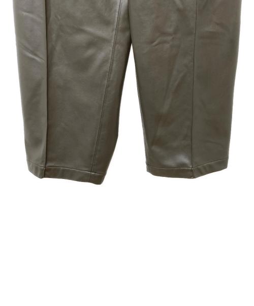 MAISON SPECIAL（メゾンスペシャル）MAISON SPECIAL (メゾンスペシャル) Recycle Leather Pin Tuck Wide Pants　11232461218 ブラウンの古着・服飾アイテム