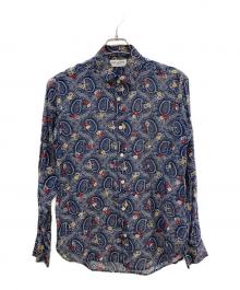 Saint Laurent Paris（サンローランパリ）の古着「ペイズリーシャツ」｜ブルー