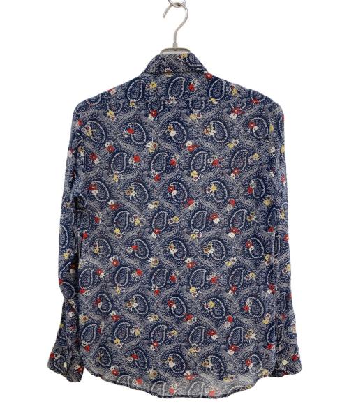 Saint Laurent Paris（サンローランパリ）Saint Laurent Paris (サンローランパリ) ペイズリーシャツ ブルー サイズ:39の古着・服飾アイテム