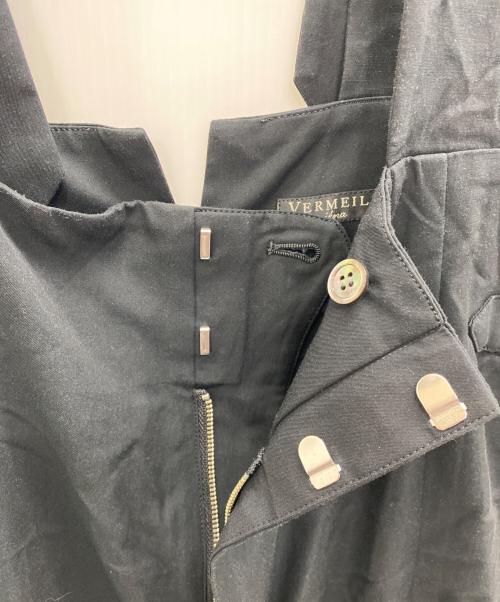 VERMEIL par iena（ヴェルメイユ パー イエナ）VERMEIL par iena (ヴェルメイユ パー イエナ) ハイライズサスペンダーコンビネゾン ブラック サイズ:36の古着・服飾アイテム