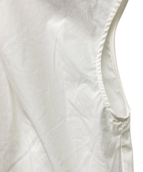 martinique（マルティニーク）martinique (マルティニーク) タックフレンチスリーブブラウス ホワイト サイズ:‐の古着・服飾アイテム