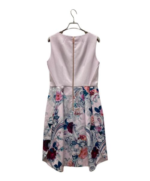 ted baker（テッドベーカー）ted baker (テッドベーカー) 花柄ノースリーブワンピース ラベンダー サイズ:2の古着・服飾アイテム
