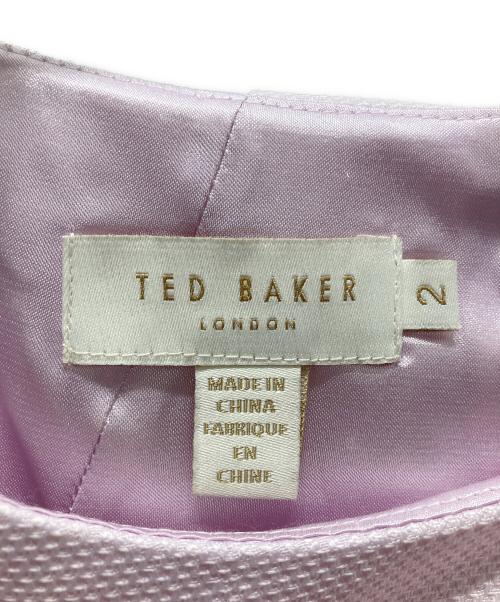 ted baker（テッドベーカー）ted baker (テッドベーカー) 花柄ノースリーブワンピース ラベンダー サイズ:2の古着・服飾アイテム