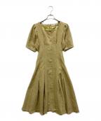 An MILLEアンミール）の古着「ツイードタックレディワンピース」｜グリーン