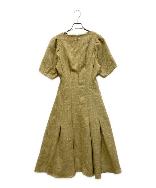 An MILLE（アンミール）An MILLE (アンミール) ツイードタックレディワンピース グリーン サイズ:SIZE Freeの古着・服飾アイテム