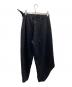 ISSEY MIYAKE (イッセイミヤケ) ウールギャバジン ラップテーパードパンツ ブラック サイズ:1：12000円
