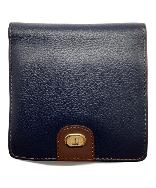 dunhill（ダンヒル）dunhill (ダンヒル) 2つ折り財布 ネイビーの古着・服飾アイテム