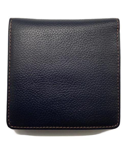 dunhill（ダンヒル）dunhill (ダンヒル) 2つ折り財布 ネイビーの古着・服飾アイテム