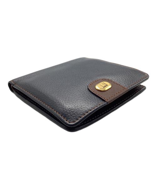 dunhill（ダンヒル）dunhill (ダンヒル) 2つ折り財布 ネイビーの古着・服飾アイテム