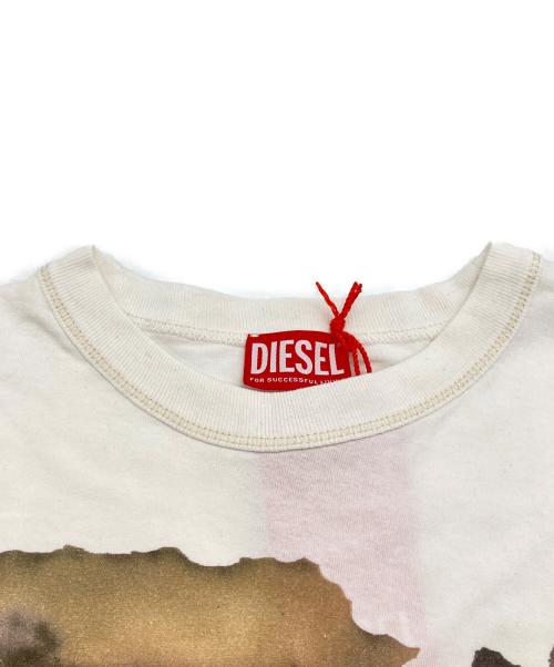 DIESEL（ディーゼル）DIESEL (ディーゼル) T-WASH-N3 プリントTシャツ ホワイト サイズ:XSの古着・服飾アイテム