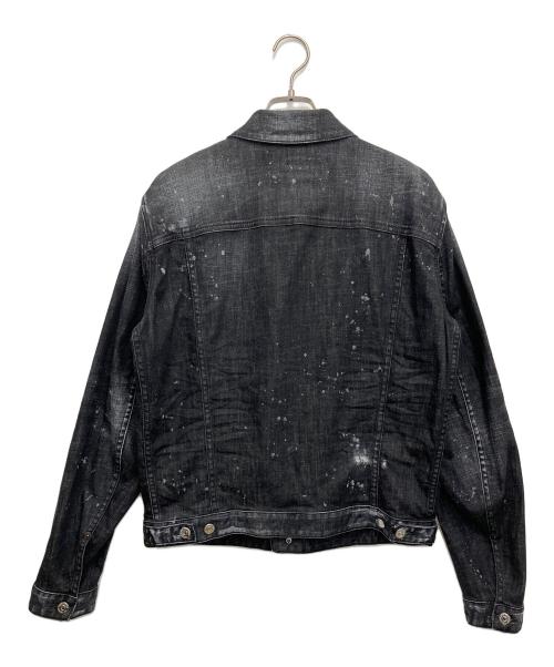 DSQUARED2（ディースクエアード）DSQUARED2 (ディースクエアード) デニムジャケット ブラック サイズ:48の古着・服飾アイテム