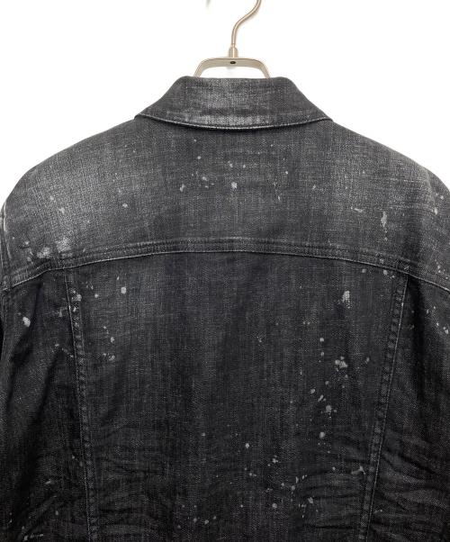 DSQUARED2（ディースクエアード）DSQUARED2 (ディースクエアード) デニムジャケット ブラック サイズ:48の古着・服飾アイテム