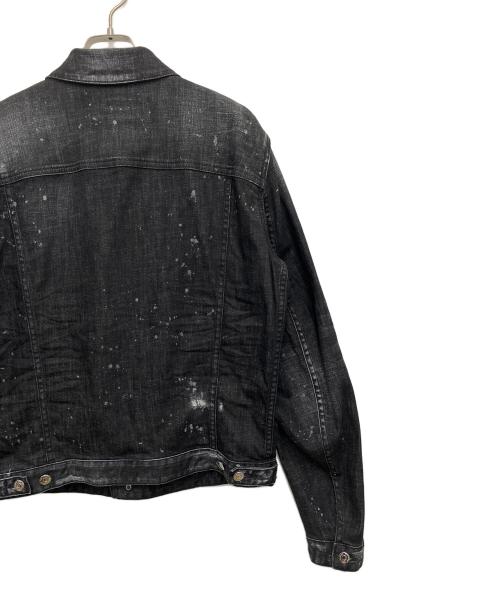 DSQUARED2（ディースクエアード）DSQUARED2 (ディースクエアード) デニムジャケット ブラック サイズ:48の古着・服飾アイテム