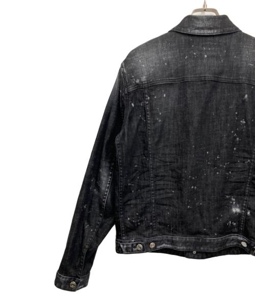 DSQUARED2（ディースクエアード）DSQUARED2 (ディースクエアード) デニムジャケット ブラック サイズ:48の古着・服飾アイテム