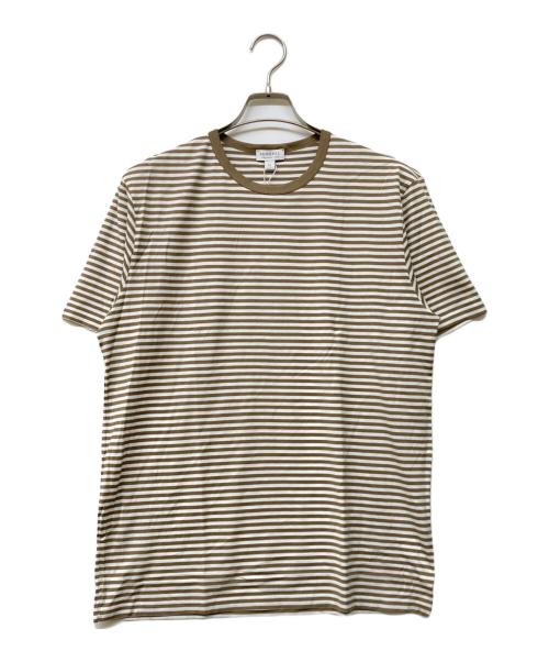 SUNSPEL（サンスペル）SUNSPEL (サンスペル) Q82 CLASSIC STRIPE ブラウン サイズ:XLの古着・服飾アイテム