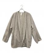 SANAサナ）の古着「ボタンレスカーディガン」｜ベージュ
