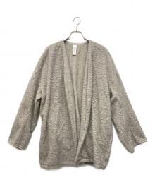 SANA（サナ）の古着「ボタンレスカーディガン」｜ベージュ