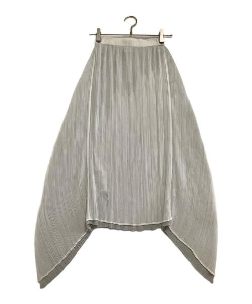 ISSEY MIYAKE（イッセイミヤケ）ISSEY MIYAKE (イッセイミヤケ) プリーツスカート ホワイト サイズ:Sの古着・服飾アイテム