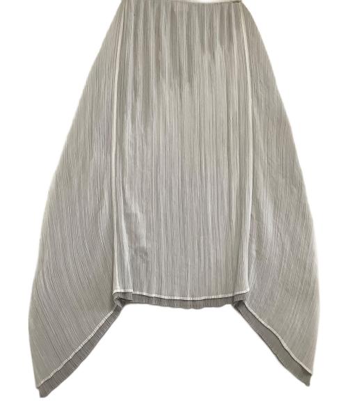ISSEY MIYAKE（イッセイミヤケ）ISSEY MIYAKE (イッセイミヤケ) プリーツスカート ホワイト サイズ:Sの古着・服飾アイテム
